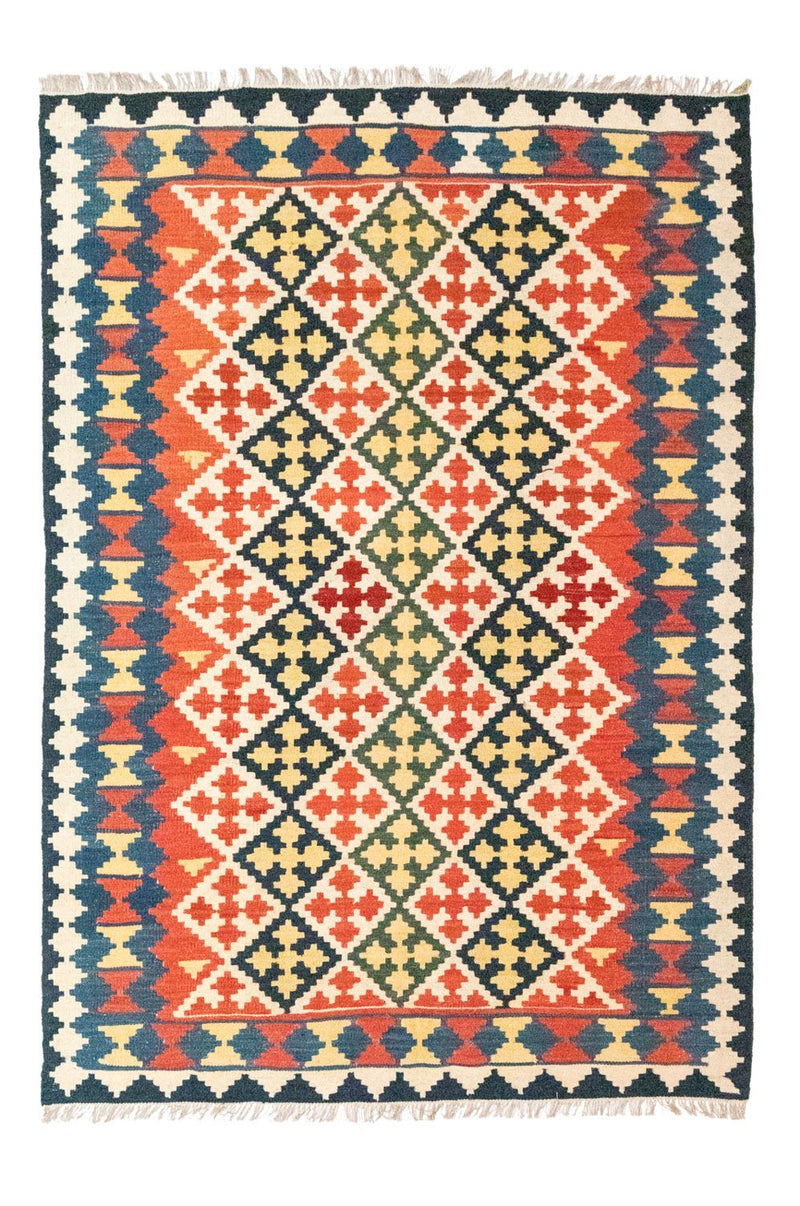 Kelim-tæppe - orientalsk - 248 x 170 cm - orange