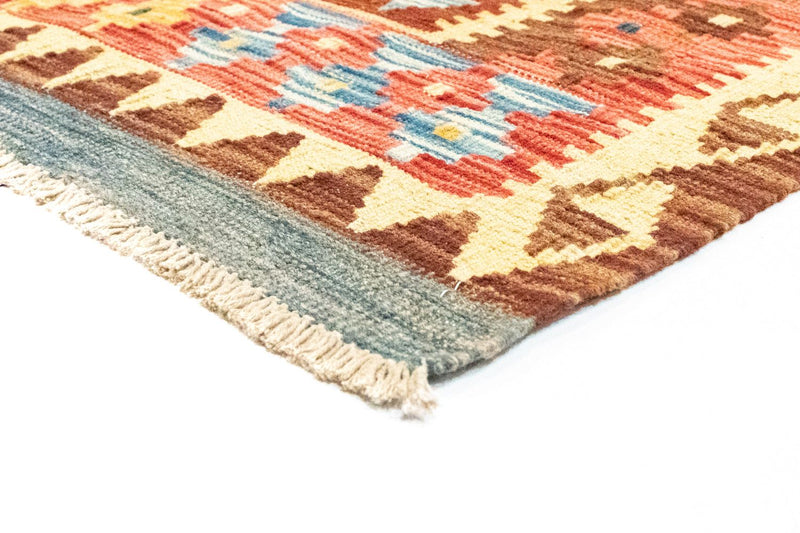 Kelim-tæppe - orientalsk - 229 x 174 cm - orange