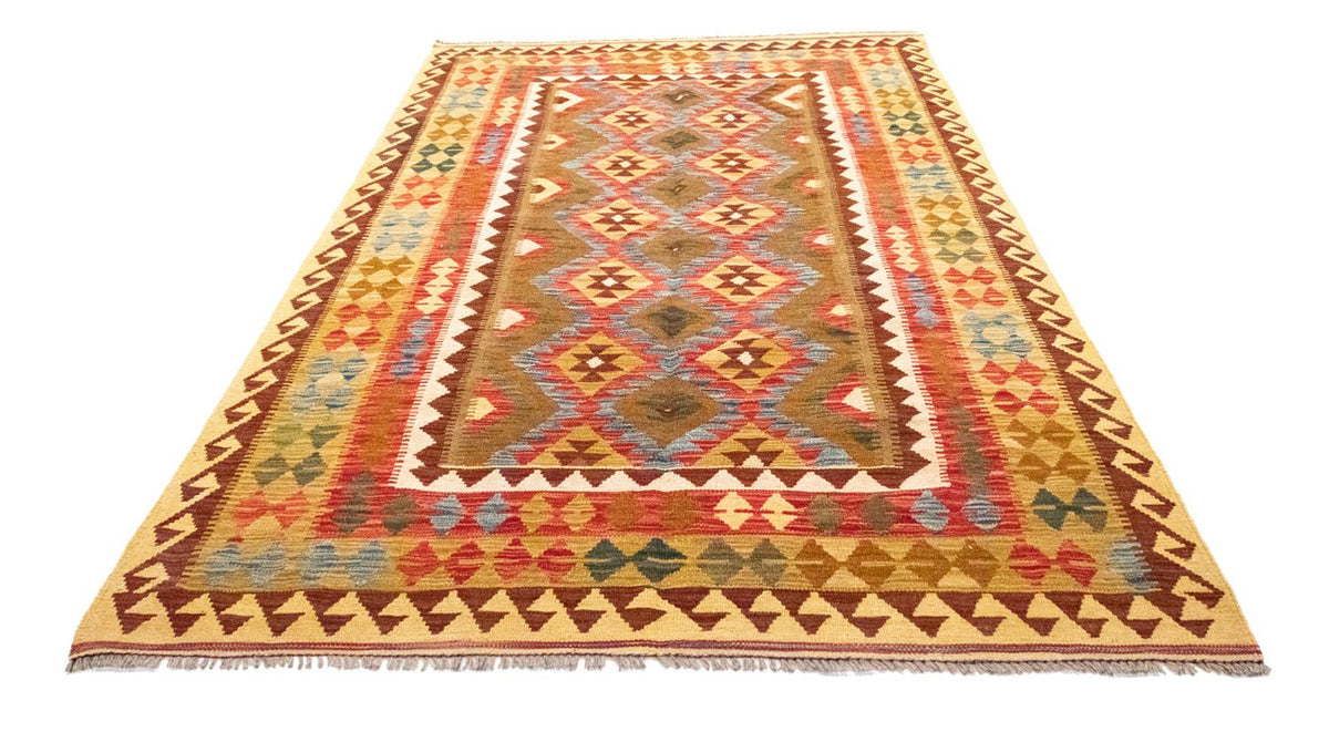 Kelim-tæppe - orientalsk - 256 x 151 cm - brun