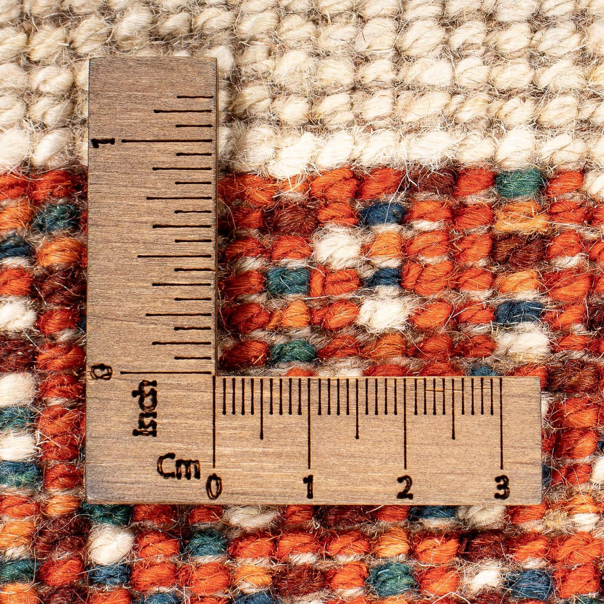 Gabbeh-tæppe - Persisk - 102 x 57 cm - beige