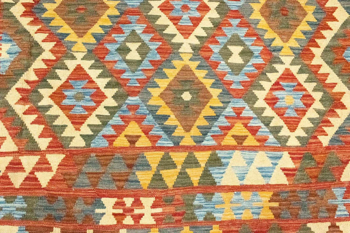 Kelim-tæppe - orientalsk - 289 x 206 cm - flerfarvet