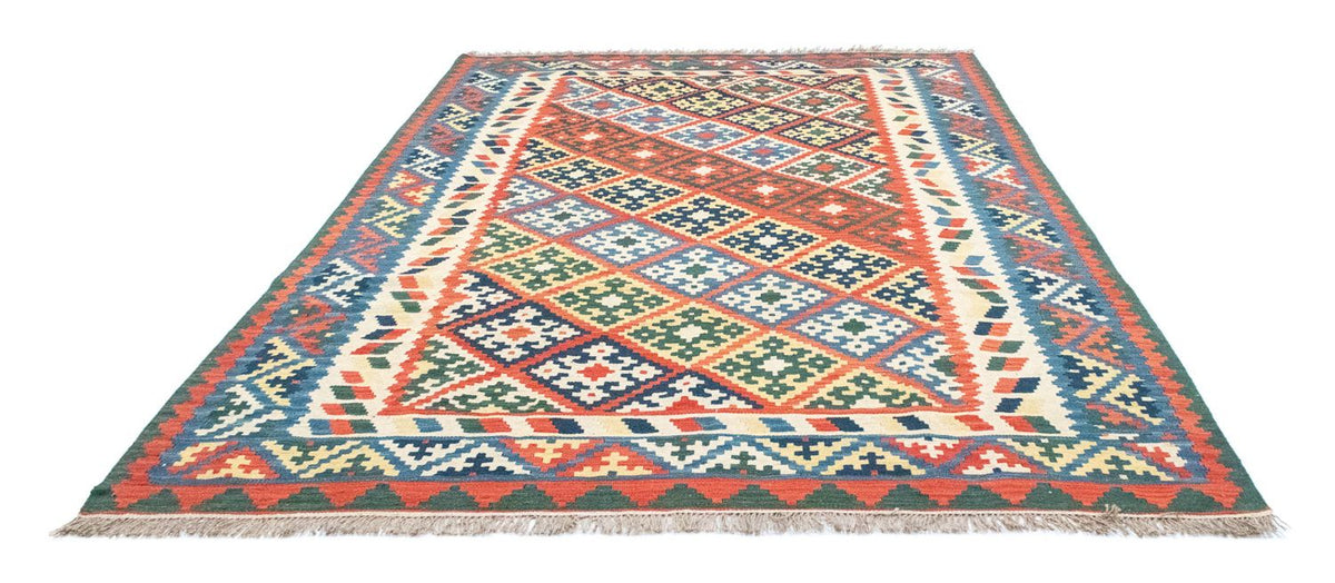 Kelim-tæppe - orientalsk - 297 x 207 cm - orange