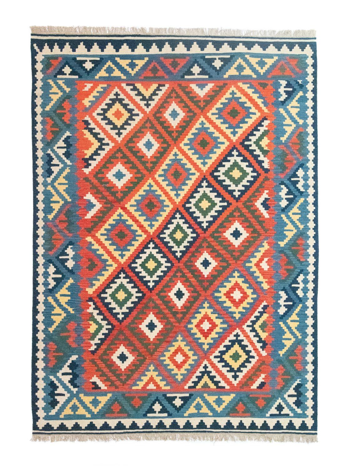 Kelim-tæppe - orientalsk - 300 x 204 cm - orange