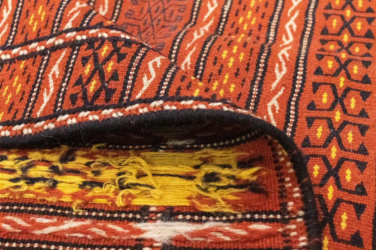 Kelim-tæppe - orientalsk - 235 x 165 cm - orange