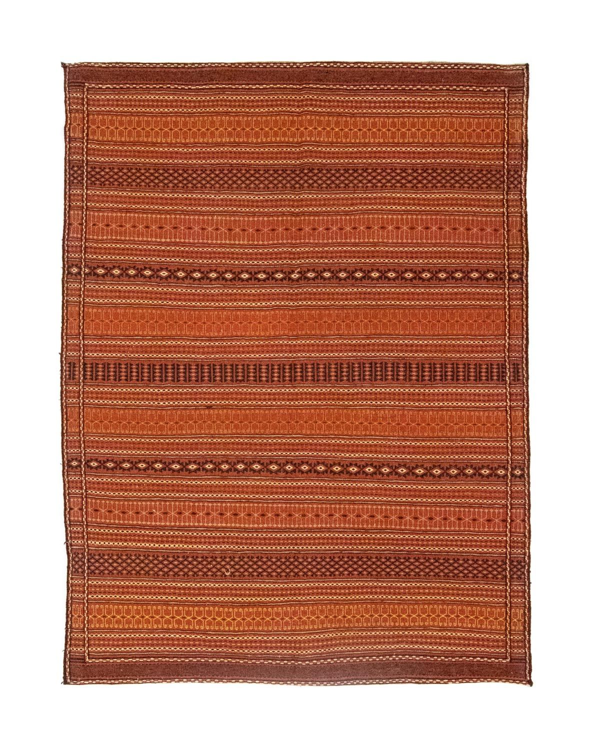 Kelim-tæppe - orientalsk - 232 x 173 cm - orange