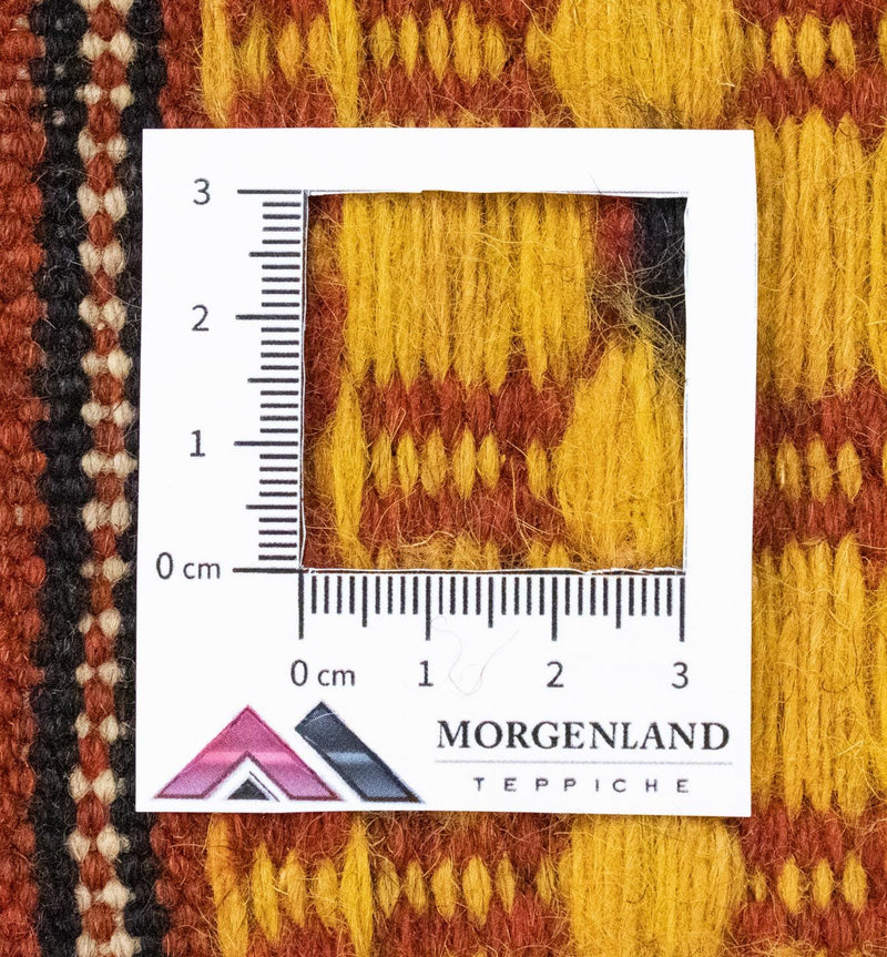 Kelim-tæppe - orientalsk - 232 x 173 cm - orange