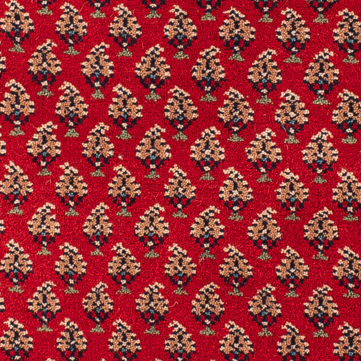 Orientalsk tæppe - Mir - Indus - 90 x 60 cm - mørkerød