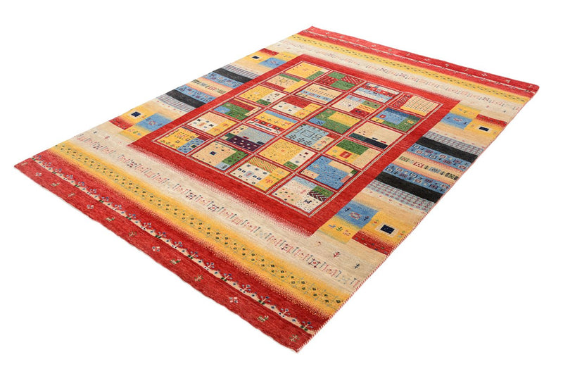 Gabbeh-tæppe - Loribaft Indus - 236 x 169 cm - flerfarvet