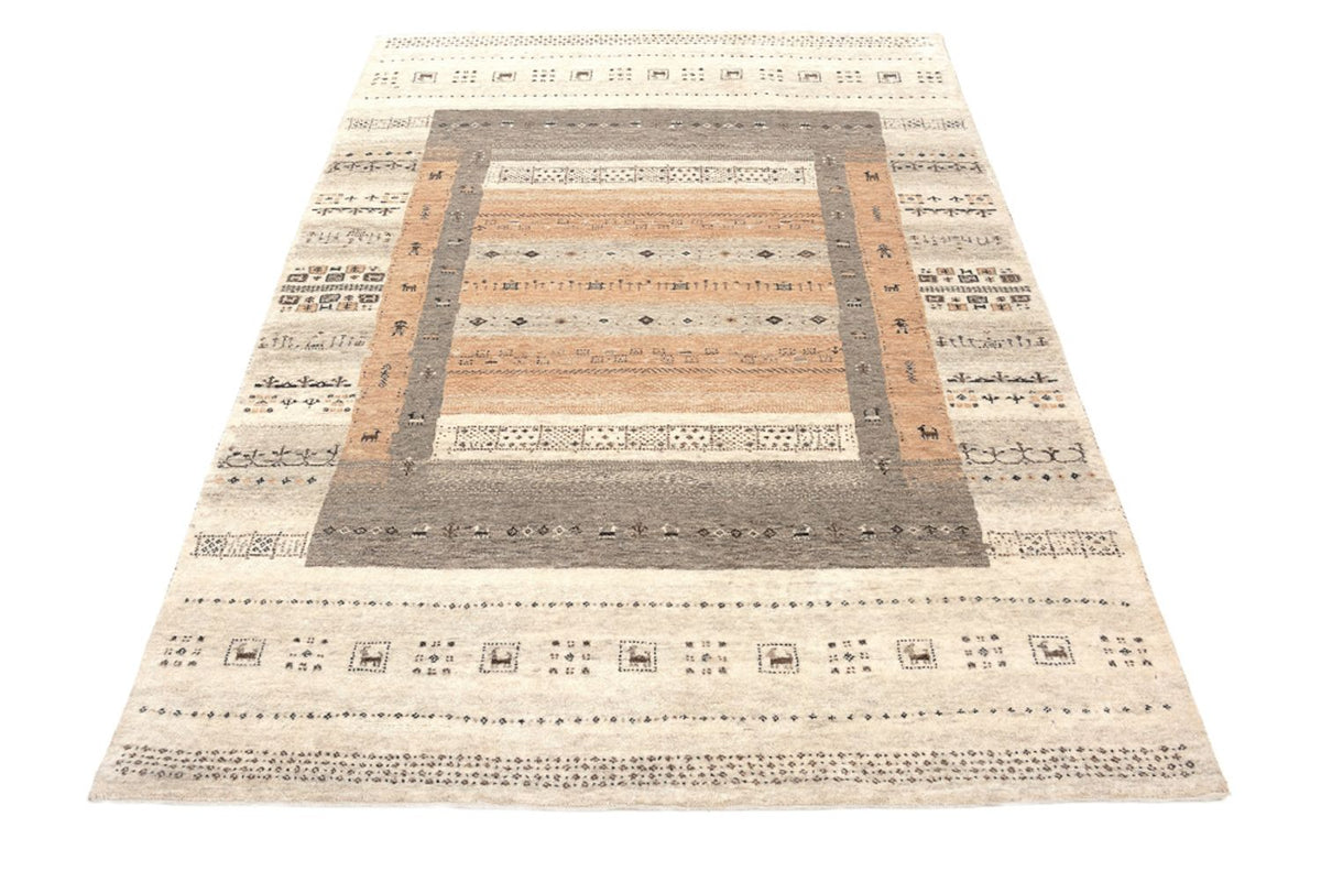 Gabbeh-tæppe - Loribaft Indus - 299 x 205 cm - mørk beige