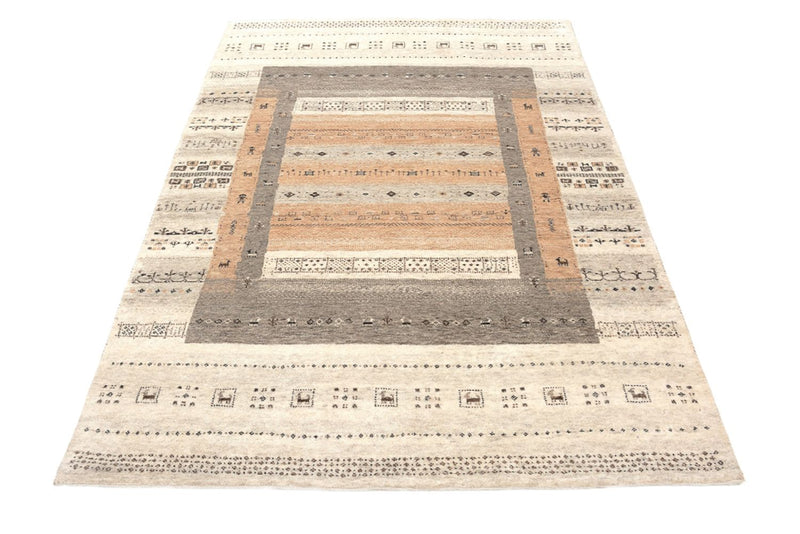 Gabbeh-tæppe - Loribaft Indus - 299 x 205 cm - mørk beige