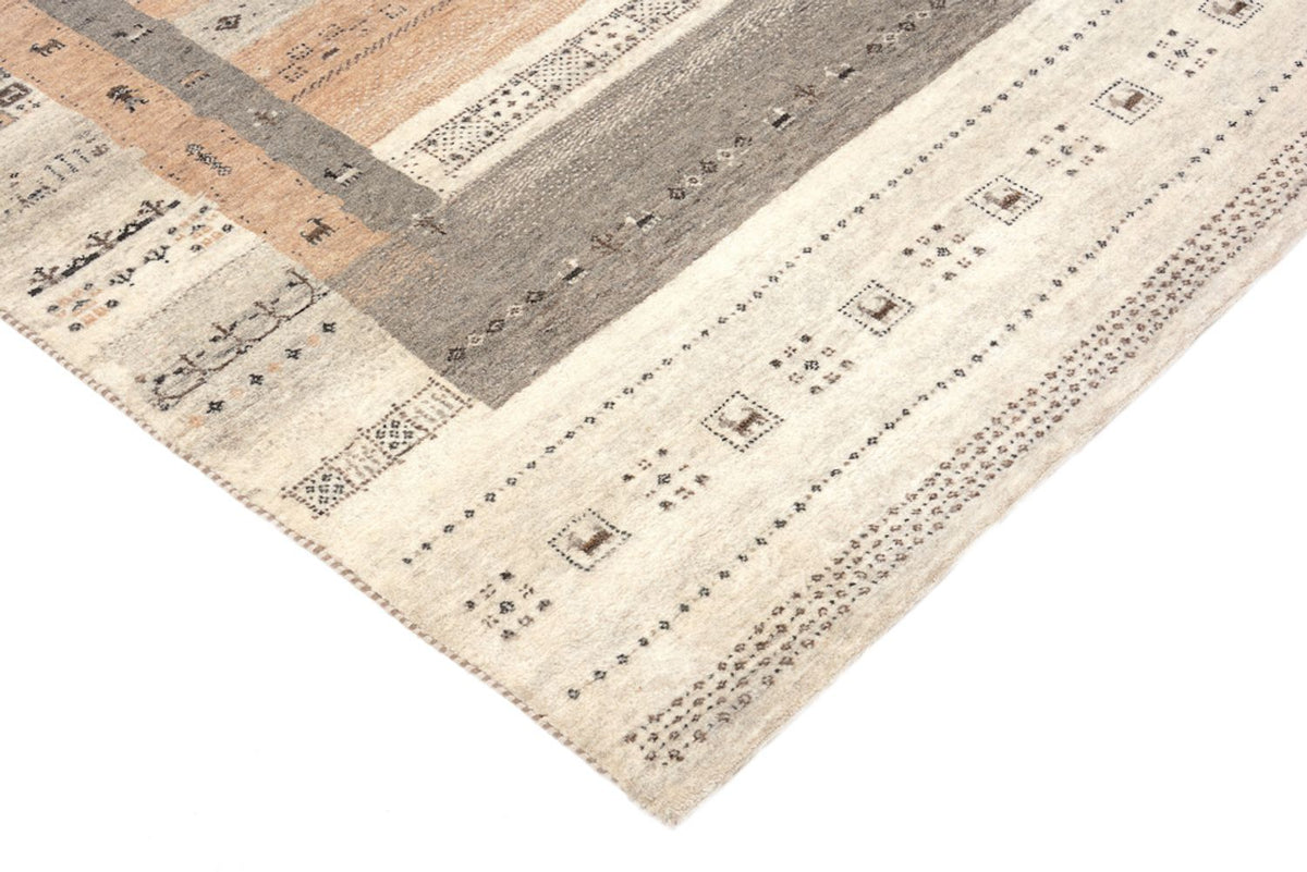Gabbeh-tæppe - Loribaft Indus - 299 x 205 cm - mørk beige