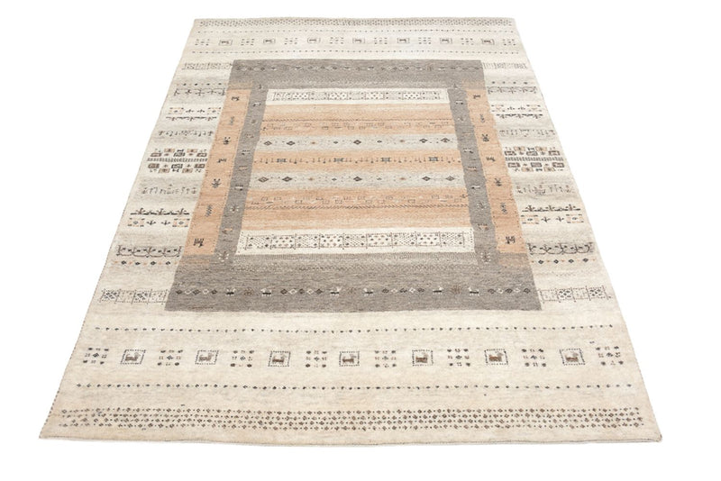 Gabbeh-tæppe - Loribaft Indus - 299 x 205 cm - mørk beige