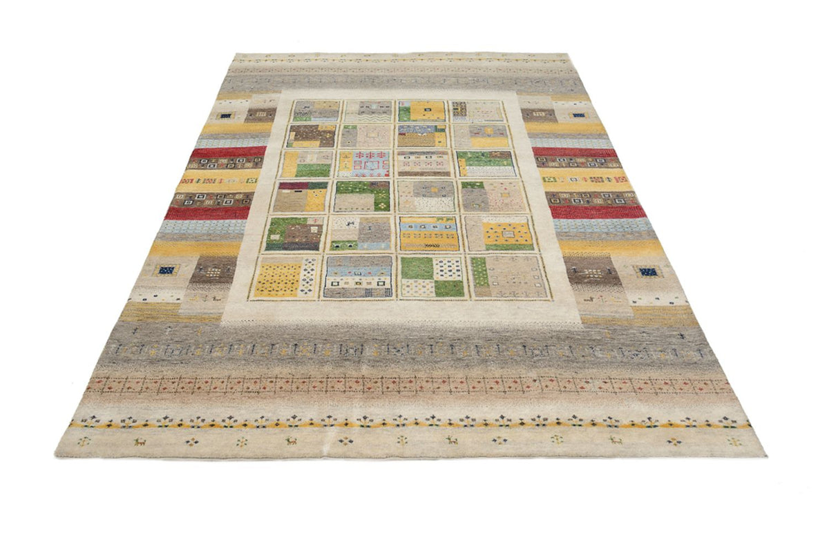 Gabbeh-tæppe - Loribaft Indus - 241 x 174 cm - flerfarvet