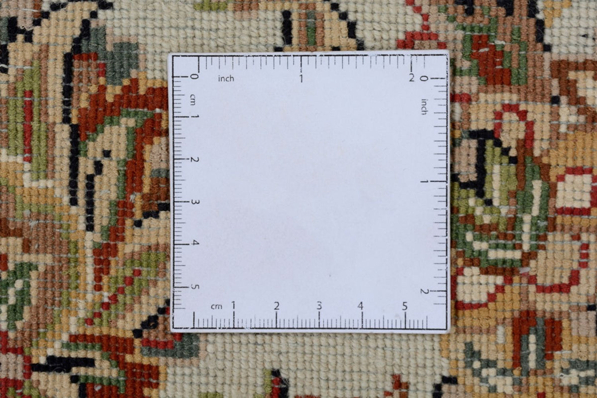 Orientalsk tæppe - Tabriz rundt  - 218 x 216 cm - mørkeblå
