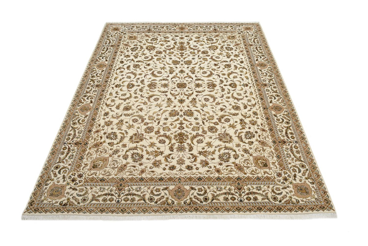 Orientalsk tæppe - Tabriz - 364 x 275 cm - creme