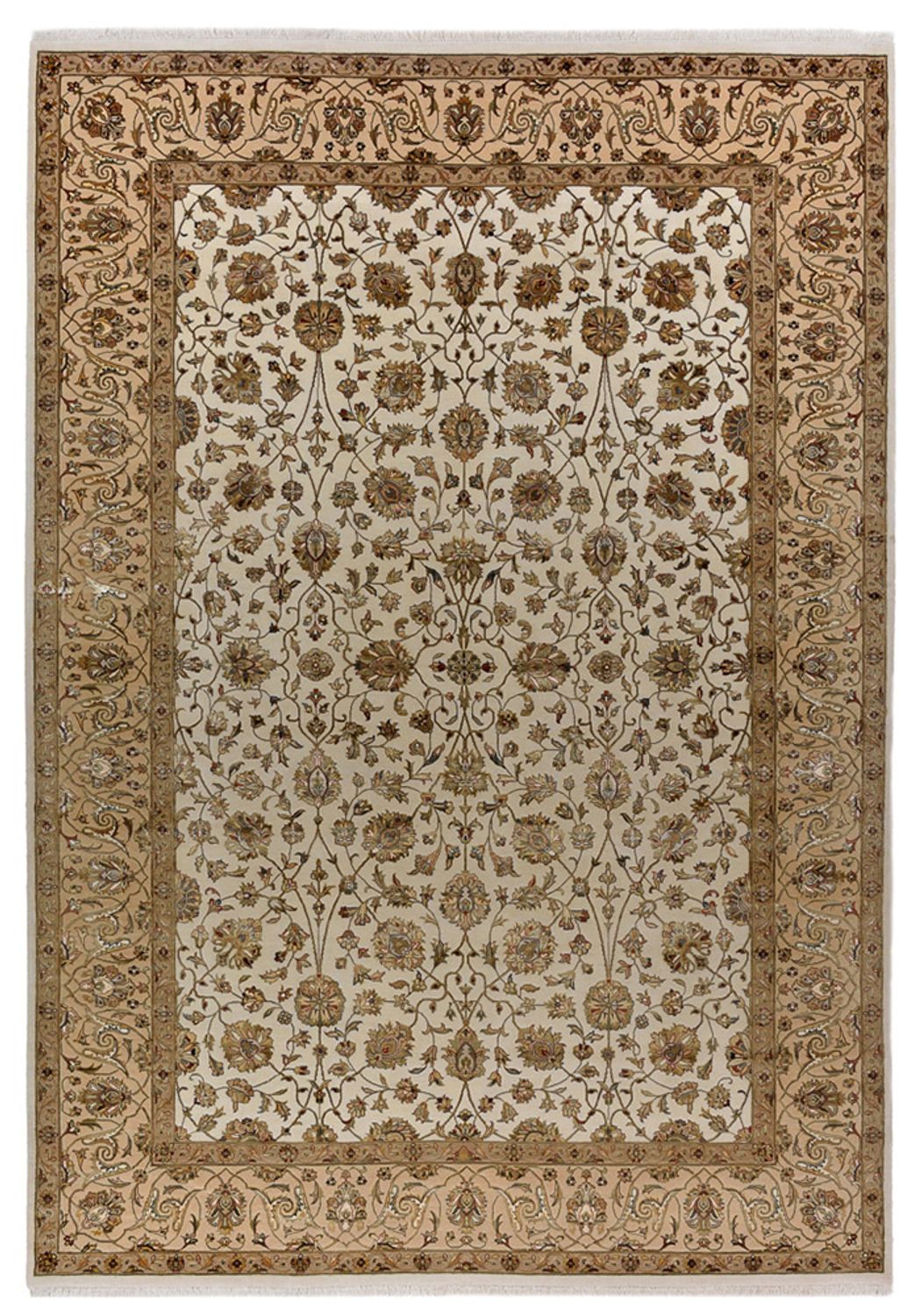 Orientalsk tæppe - Tabriz - 307 x 215 cm - creme