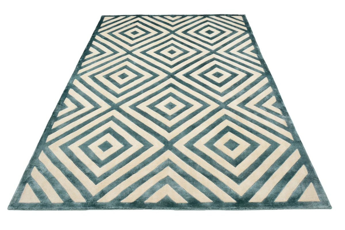Designer tæppe - 237 x 169 cm - flerfarvet