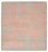 Designer tæppe firkantet  - 257 x 249 cm - orange