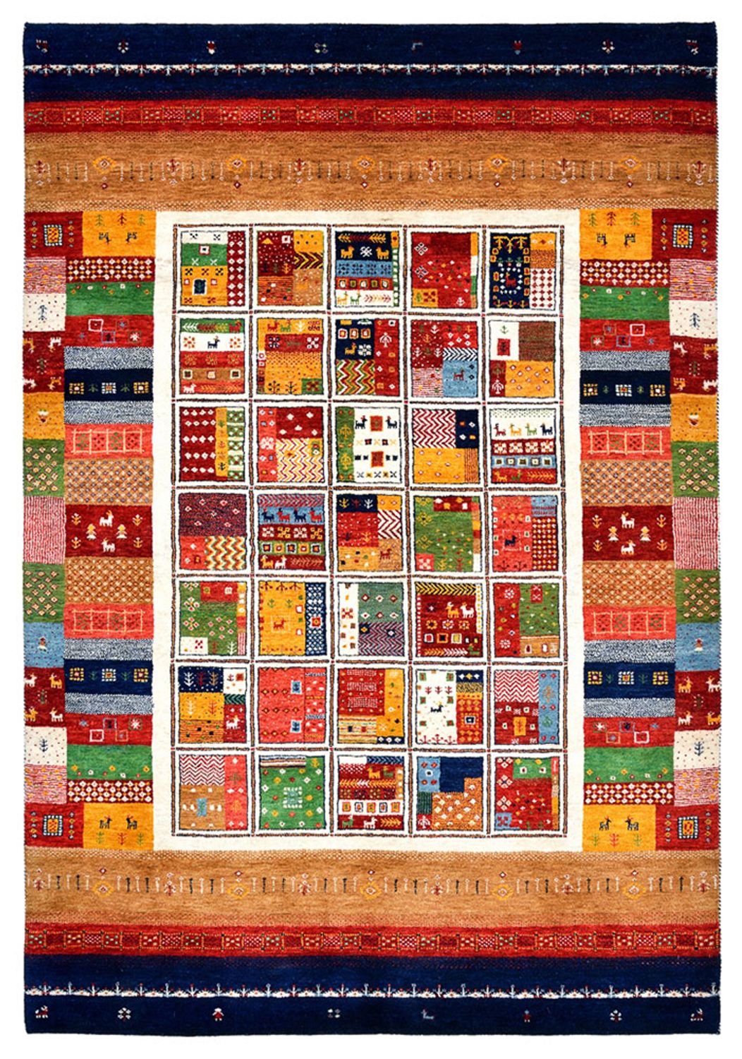 Gabbeh-tæppe - Loribaft Indus - 245 x 170 cm - flerfarvet