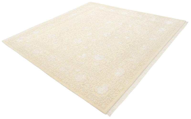 Orientalsk tæppe firkantet  - 253 x 251 cm - lys beige