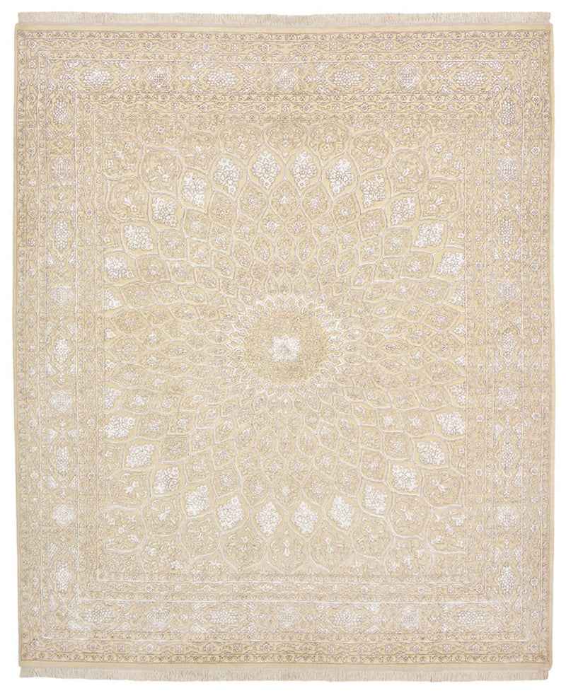 Orientalsk tæppe - 249 x 208 cm - lys beige