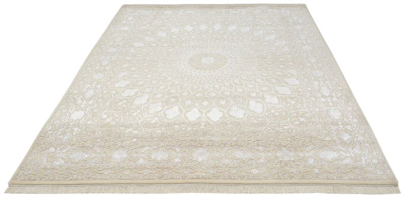 Orientalsk tæppe - 249 x 208 cm - lys beige