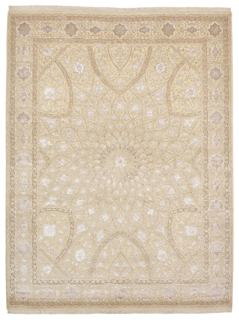 Orientalsk tæppe - 293 x 222 cm - mørk beige