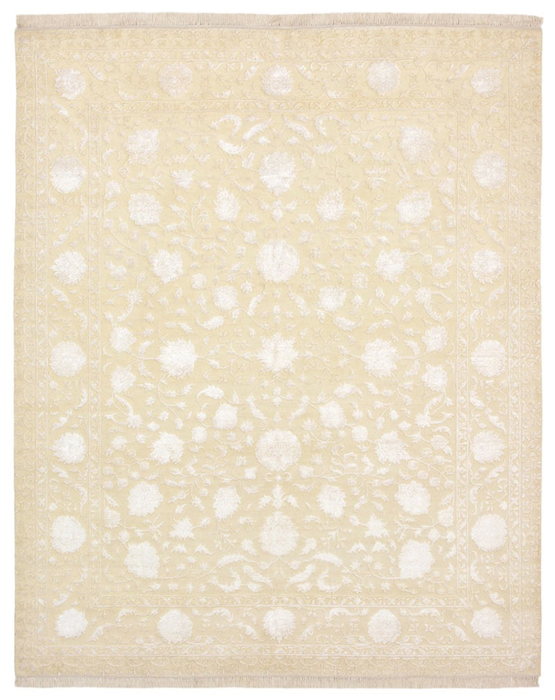 Orientalsk tæppe - 253 x 207 cm - lys beige