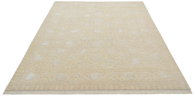 Orientalsk tæppe - 253 x 207 cm - lys beige