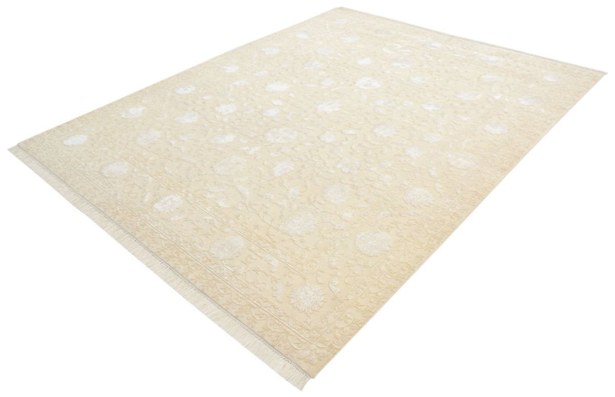 Orientalsk tæppe - 253 x 207 cm - lys beige