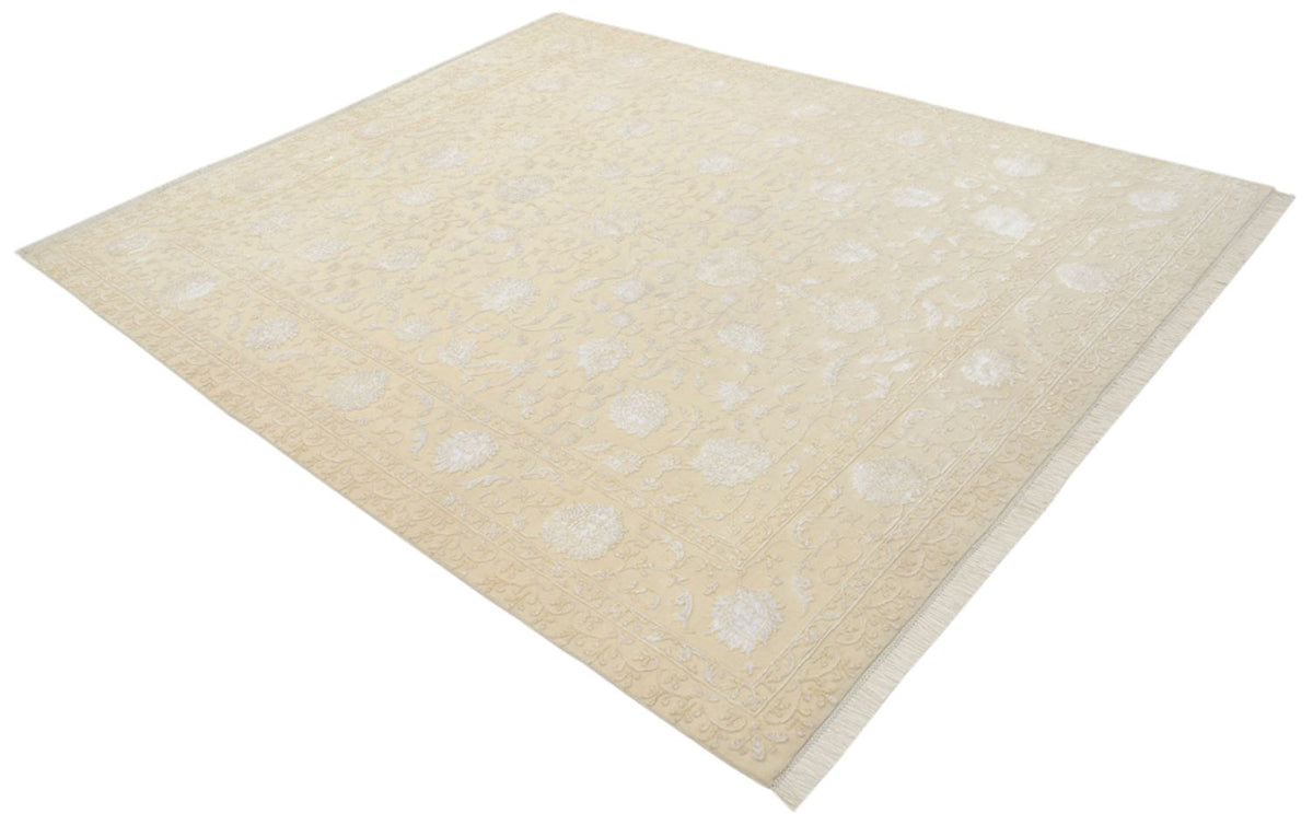 Orientalsk tæppe - 253 x 207 cm - lys beige