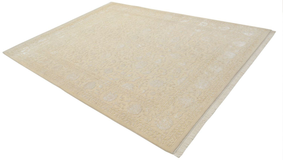 Orientalsk tæppe - 286 x 218 cm - lys beige