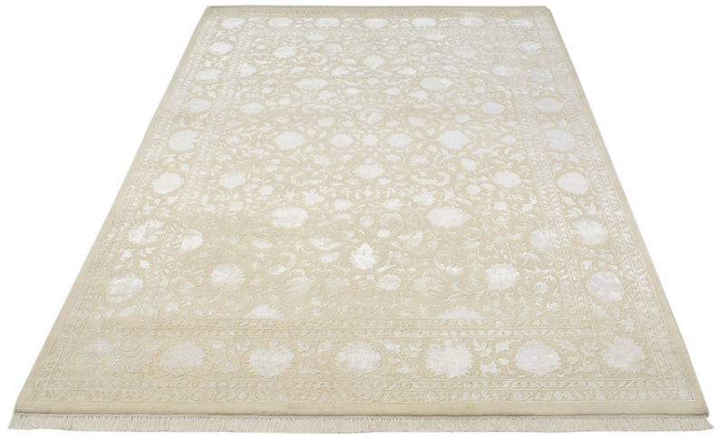 Orientalsk tæppe - 286 x 218 cm - lys beige