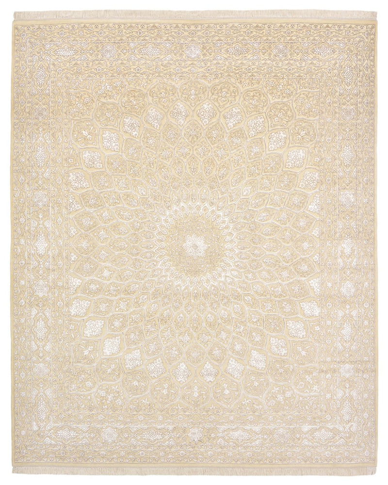 Orientalsk tæppe - 249 x 206 cm - mørk beige