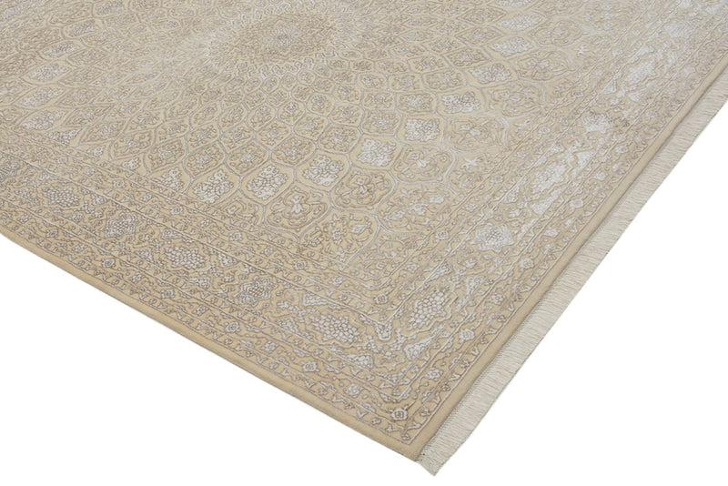 Orientalsk tæppe - 249 x 206 cm - mørk beige