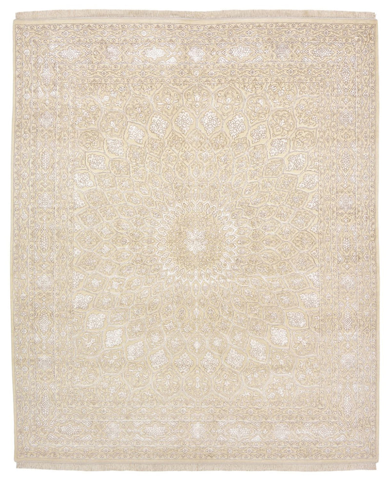 Orientalsk tæppe - 247 x 204 cm - mørk beige