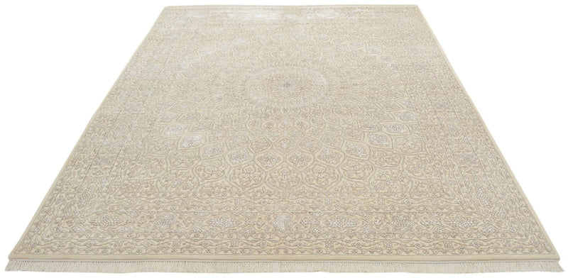 Orientalsk tæppe - 247 x 204 cm - mørk beige