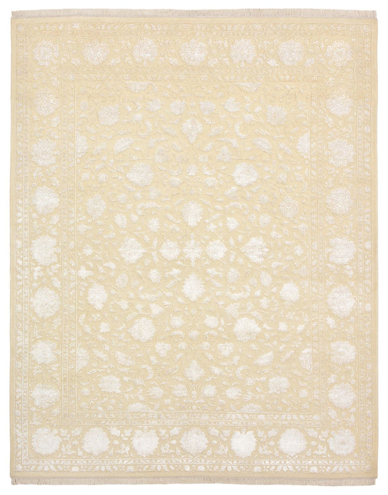 Orientalsk tæppe - 254 x 204 cm - lys beige