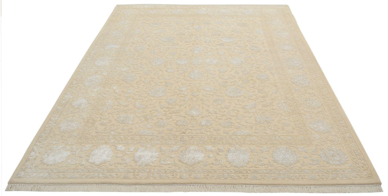 Orientalsk tæppe - 254 x 204 cm - lys beige