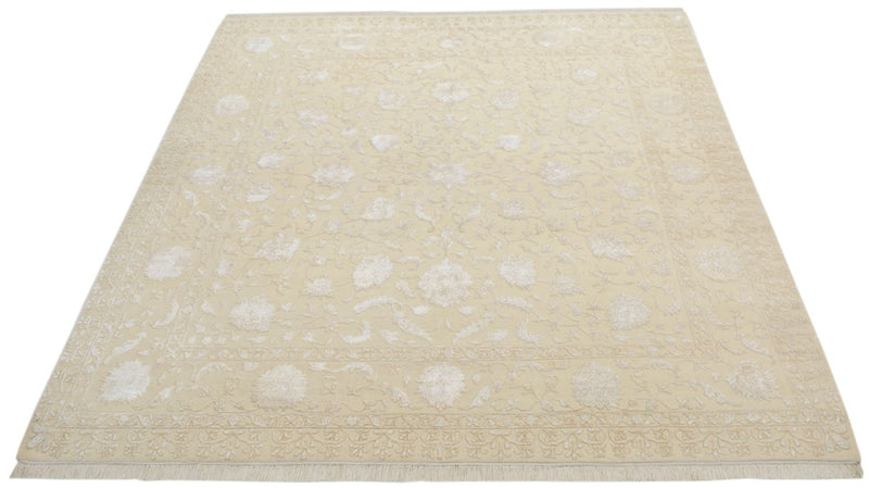 Orientalsk tæppe firkantet  - 255 x 250 cm - lys beige