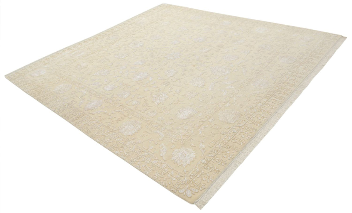 Orientalsk tæppe firkantet  - 255 x 250 cm - lys beige