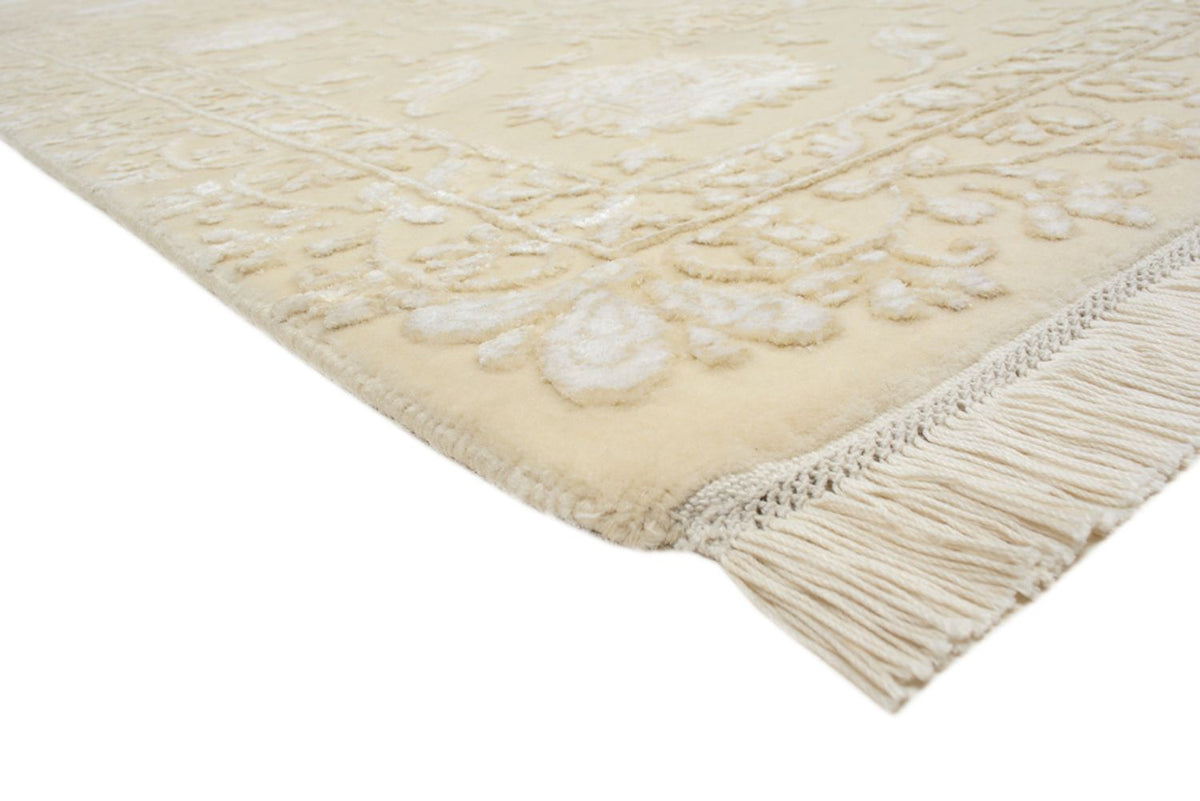 Orientalsk tæppe firkantet  - 255 x 250 cm - lys beige