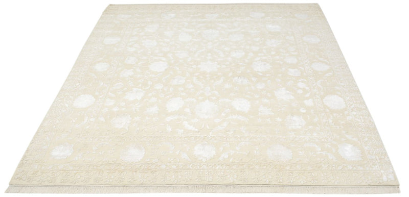 Orientalsk tæppe firkantet  - 255 x 250 cm - lys beige