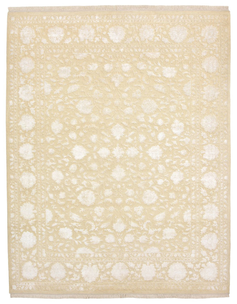 Orientalsk tæppe - 257 x 203 cm - lys beige