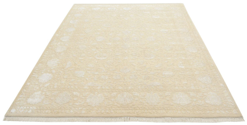 Orientalsk tæppe - 257 x 203 cm - lys beige