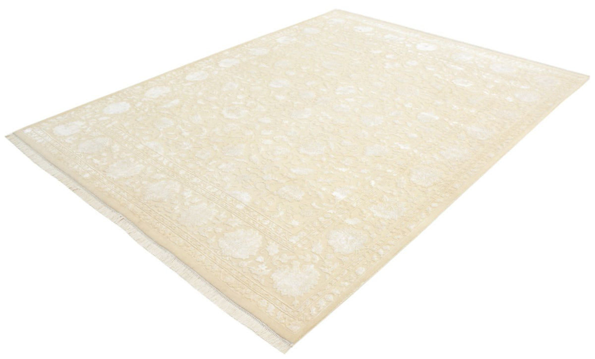 Orientalsk tæppe - 257 x 203 cm - lys beige