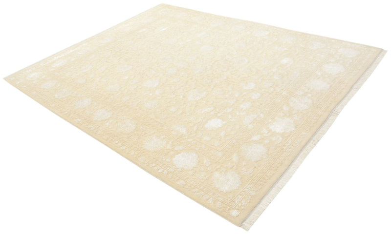 Orientalsk tæppe - 257 x 203 cm - lys beige