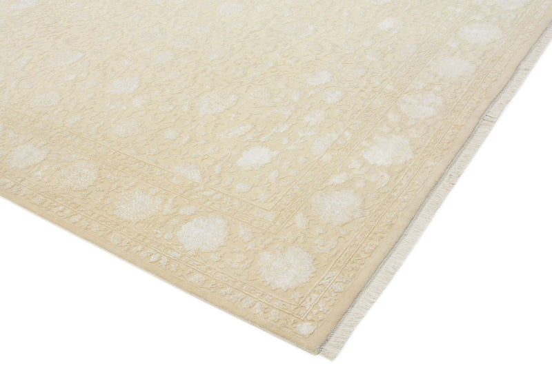Orientalsk tæppe - 257 x 203 cm - lys beige