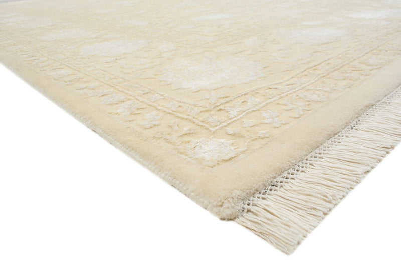Orientalsk tæppe - 257 x 203 cm - lys beige