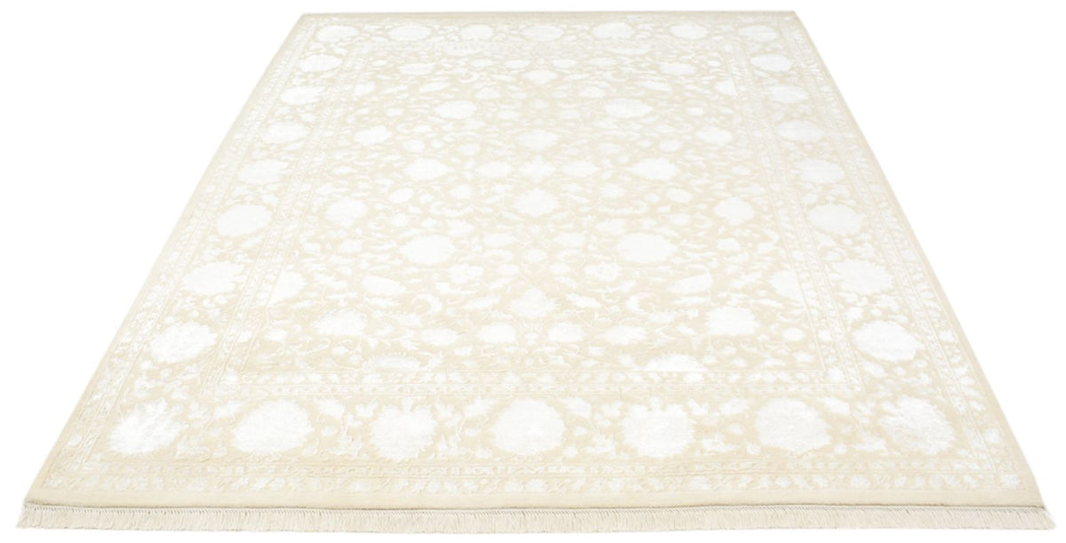 Orientalsk tæppe - 257 x 203 cm - lys beige